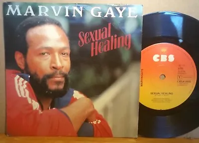 MARVIN GAYE : Sexual Healing / Instrumental - 1982 EU/Holland 7  Picture Sleeve • $3.78