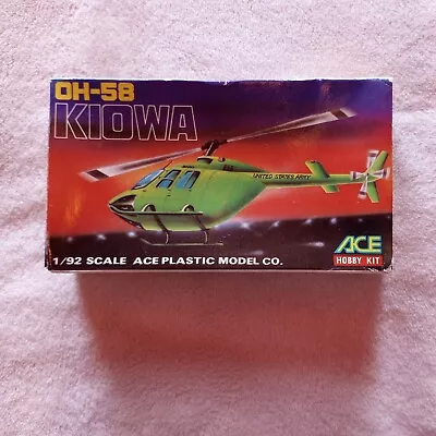 $25 • Buy ACE Hobby Kit OH-58 Kiowa Helicopter 1/92 Scale Sealed Model Kit In Original Box