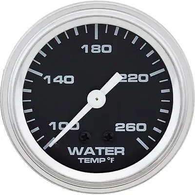 Speedway Mechanical Water Temperature Gauge With Adapter 2-1/16 Inch Black • $33.99