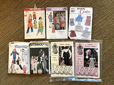 Seven Vintage Sewing Patterns • $9.95