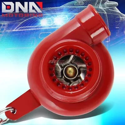 Red Spinning Turbine Mini Turbo Charger Turbocharger Metal Keychain Key Ring • $4.08