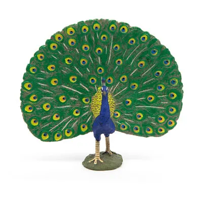 PAPO Farmyard Friends Peacock Toy Figure Multi-colour (51161) • £11.57