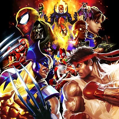 Marvel Vs. Capcom Poster Wall Art Home Decor Photo Prints 16x16 20x20 24x24  • $13.99