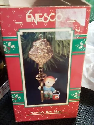 Enesco Treasury Of Christmas Ornaments “Santa's Key Man” Vintage 1991 • $7.99