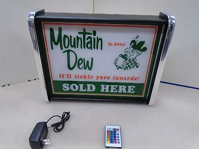 Ya-hoo Mountain Dew Sold Here LED Display Light Sign Box • $125