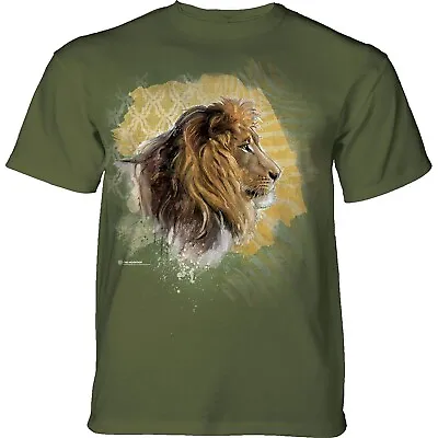 £8.99 • Buy The Mountain Adult Modern Safari Lion Green Animal T Shirt - CHRISTMAS GIFT!