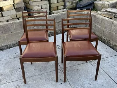 4 X Original Retro G Plan Mid Century Dining Chairs • £420