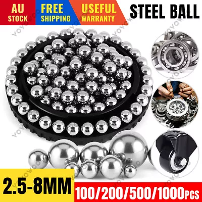 Up 1000x Steel Loose Bearing Ball Replacement Part 2.5-8mm Bike Bicycle Cycling • $6.35