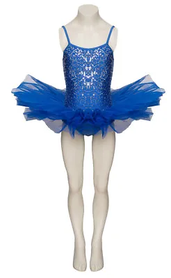 £32 • Buy Royal Blue Sparkly Tutu With Silver Sequins Dance Ballet Costume Tutu By Katz 