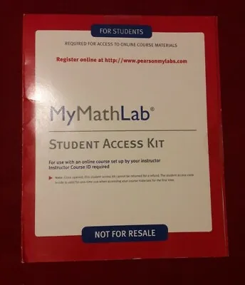 MyMathLab: Student Access Kit (2006 Paperback 3rd Edition) • $32
