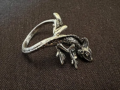 New Lizard ChameleonReptile Ring Renaissance Halloween Silver Color. Adjust • $19.50