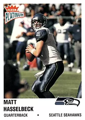 2003 Fleer Platinum #42 Matt Hasselbeck Seattle Seahawks • $0.25