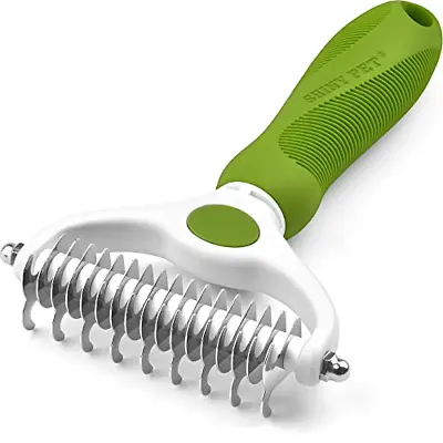 Undercoat Rake For Dogs & Cats - 2 Sided Dematting Tool Brush For Detangling And • £12.65