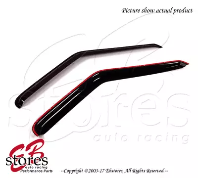 Smoke Tinted Out-Channel Vent Visor Deflector 2pcs For 1994-2004 Chevrolet S-10 • $33.40