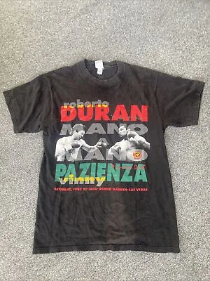 Vintage Boxing Fight Night Roberto Duran Vs Vinny Pazienza MGM Grand T-shirt L • $80