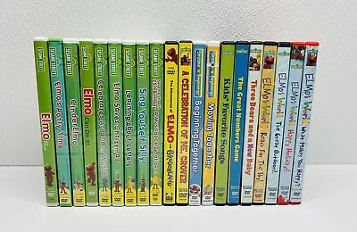 20 Sesame Street DVDs Lot 123 Elmo's World Great Outdoors~CinderElmo~Sing Silly • $29.99