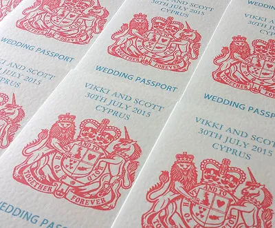 £2 • Buy Passport Overseas - Beach - Island- Abroad - Holiday Wedding Invitation Invite