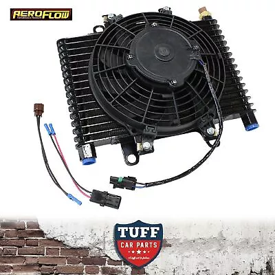 Aeroflow Competition Engine Oil Cooler Fan & Switch 13.5  X 9  X 3.5  -10 ORB • $298.95