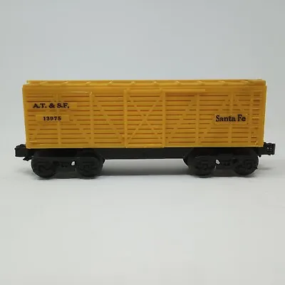 Rare Yellow VINTAGE ORIGINAL MARX  #13975 SANTE FE AT&SF CATTLE CAR!! • $53