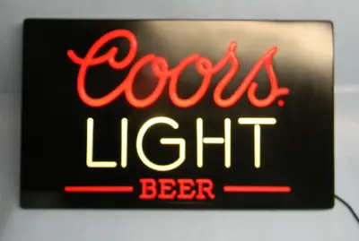 Sweet Vintage 1985 Coors Light Beer Neo - Neon Light Up Sign Golden Colorado • $99.99