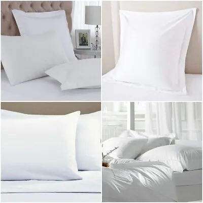 £16.48 • Buy Emperor 400 Thread Count Pillowcases Pair Premium Top Quality White Pillow Case