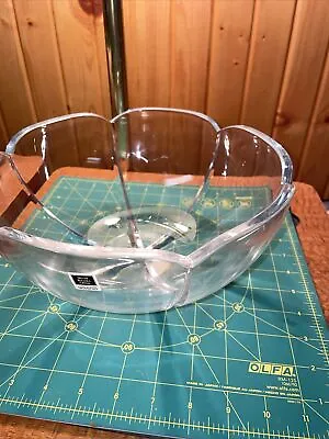 NWT Miller Rogaska Crystal 10” Tulip Bowl Handmade Slovenia • $20