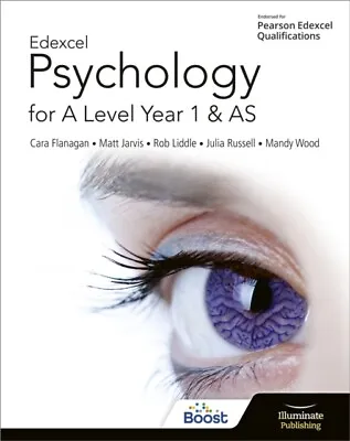  Edexcel Psychology For A Level Year 1 And AS Student Book By Rob Liddle 9781911 • £40.73