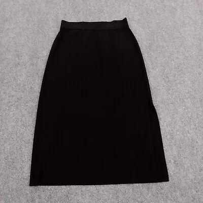 Exclusively Misook Skirt Womens Extra Large Black Long Side Slit Maxi Skirt J7 • $49.99