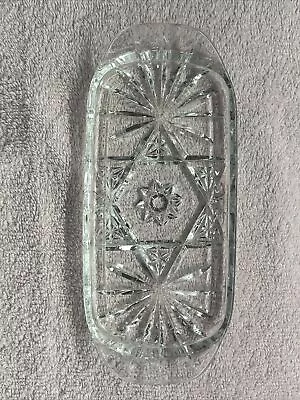 Vintage Anchor Hocking Early American Prescut Star Of David Butter Dish 1 Piece • $1.99