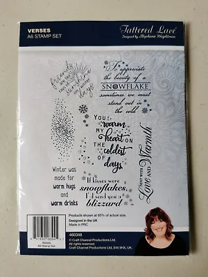 Tattered Lace - Verses - A6 Stamp Set • £5.99