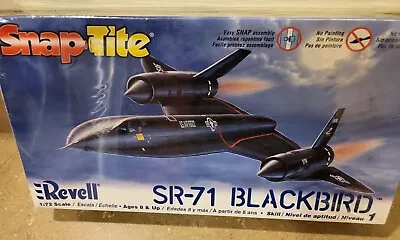 Revell SR-71 Blackbird Snap Tite 1/72 Level 1 Plastic Model Spy Airplane Kit 8+ • $11.99