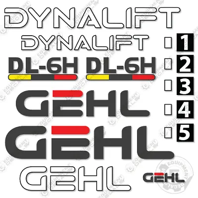 Fits GEHL DL-6H Decal Kit Telescopic Forklift - 7 YEAR OUTDOOR 3M VINYL! • $194.95