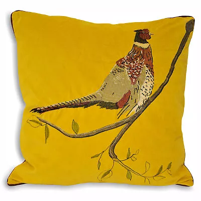 Paoletti Hunter Velvet Pheasant Cushions • £17