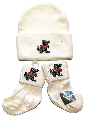 NCAA University Of Florida Gators Infant Beanie Hat And Socks Embroidered Logo • $14.99