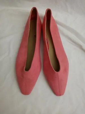 New W/o Tags H&M Pink Suede Flats 41 US 9.5 • $20