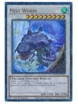 Yu-Gi-Oh - Mist Wurm - Duel Terminal Ultra Rarity - HAC1-EN166 - 1st Edition • $2.99