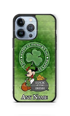 Classic Mickey Mouse Custom Phone Case For IPhone Samsung St Patrick's Day Gift • $21.98