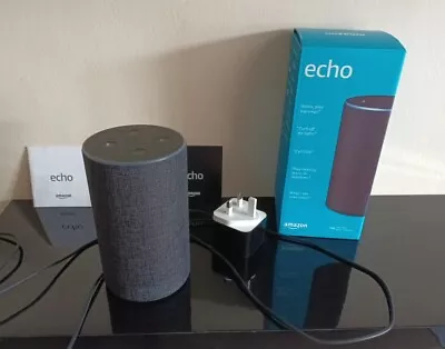 Amazon Echo 2nd Generation Charcoal Grey. • £9.99