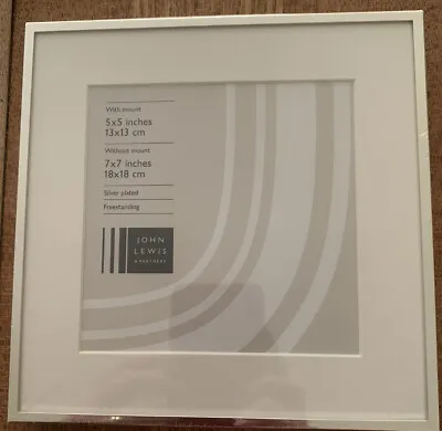 John Lewis Brand New Silver Daya Photo Frame • £17