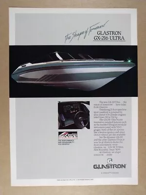 1988 Glastron GX-216 Ultra Boat Vintage Print Ad • $9.99