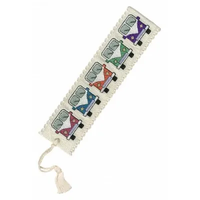 £8.15 • Buy Complete Cross Stitch Bookmark Kit -  Campervans Bookmark