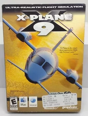 X-Plane 9 Flight Simulator For PC Game - Complete W/ 6 Discs In Case W/ Manual • $16.51