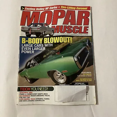 Mopar Muscle Magazine September 2007 • $7.88
