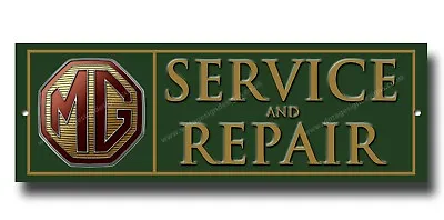 Mg Service & Repairs Metal Sign.(morris Garage)classic British Sports Cars. • $9.88