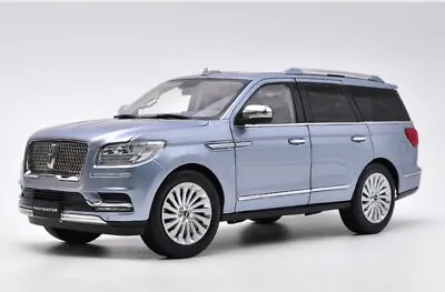 LINCOLN NAVIGATOR SUV 2019 Metal Diecast Model Car 1:18 Scale Light Blue Gifts • $210.82