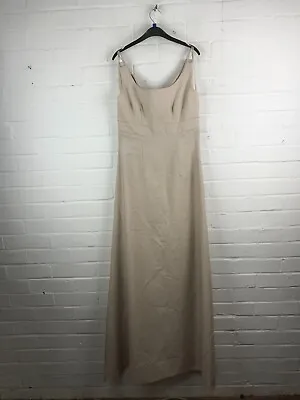 LouLou Womens Beige Sleeveless Occasional Dress Size UK 12 #JG • £13.71