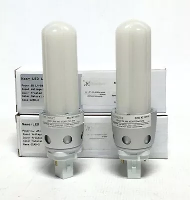 (2) Seesmart G24D-3 LED Lamp Bulb  8W 800 Lumen 4500K Natural White • $12