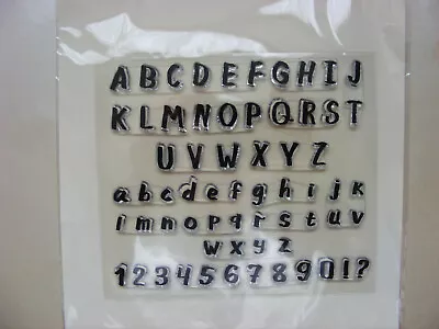 Alphabet And Numbers Clear Stamp Set Card Making Scrap Booking • £1