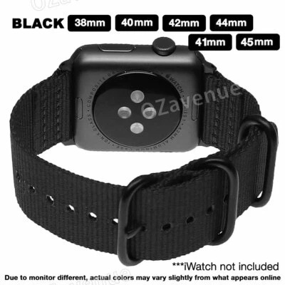 $7.95 • Buy For Apple Watch IWatch Series Band 7 SE 6 5 4 3 2 Sports Canvas Nylon Strap