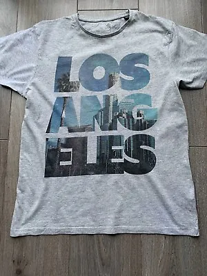 Mens / Gents  “Los Angeles” Grey Colour T-Shirt Summer / Holiday UK Size M • £2.50